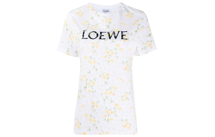 LOEWE T Shirts Women's White Crew Neck Moderate