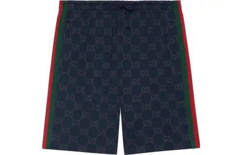 GUCCI Gg Jersey Cotton Jogging Shorts