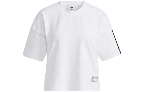 Adidas Originals Ryv Tee Ss Drop Shoulder Sleeve T Shirt Women's White