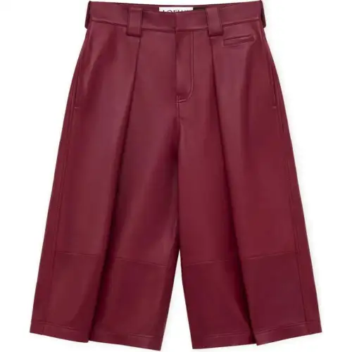 LOEWE Casual Shorts Men's Red Moderate Straight Fit Pants