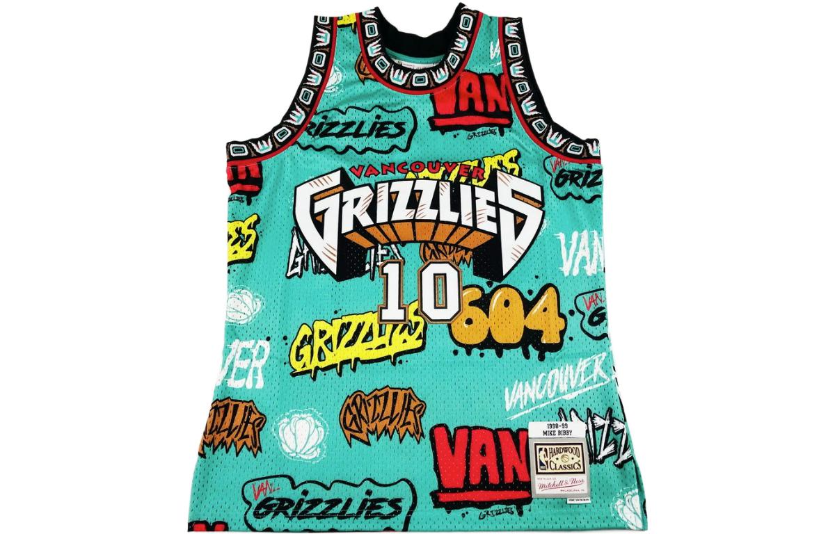 Mitchell Ness «NBA Grizzlies 1998 Mike Bibby» Slap Sticker Swingman jersey vest top
