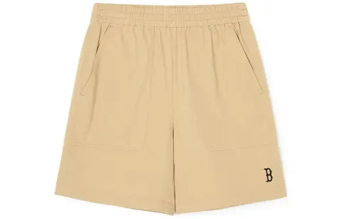 MLB Casual Shorts Unisex Beige Yellow