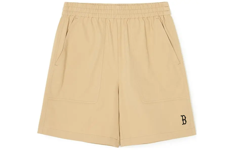 MLB Casual Shorts Unisex Beige Yellow