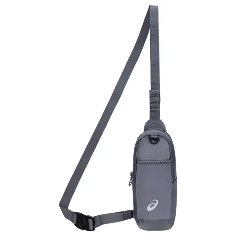 Asics Polyester Crossbody Bag Sling Bag Unisex Gray