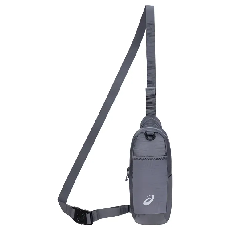 Asics Polyester Crossbody Bag Sling Bag Unisex Gray