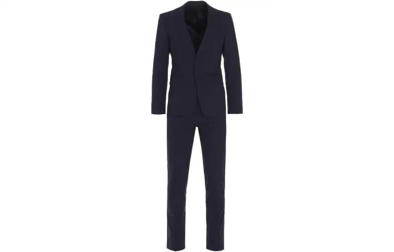single-breasted wool-mohair suit