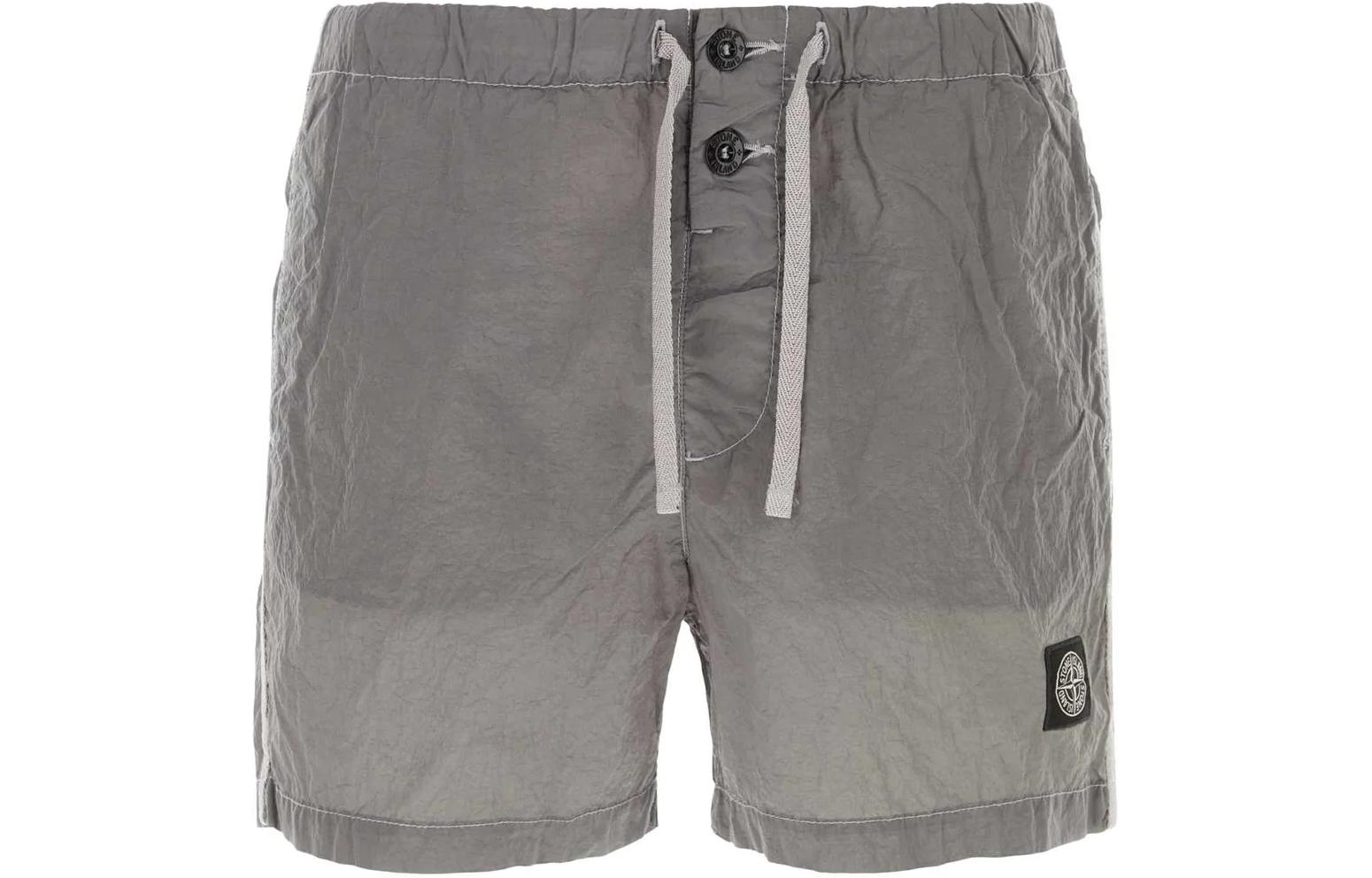 STONE ISLAND Slim Fit Metal Nylon Swim Trunks