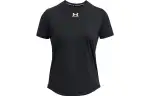 Under Armour T Shirts Women's Black Crew Neck Moderate Straight Fit