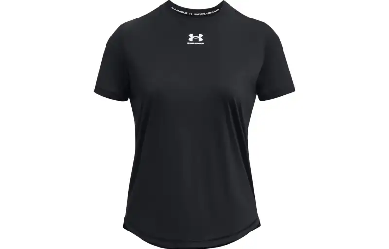 Under Armour T Shirts Women's Black Crew Neck Moderate Straight Fit