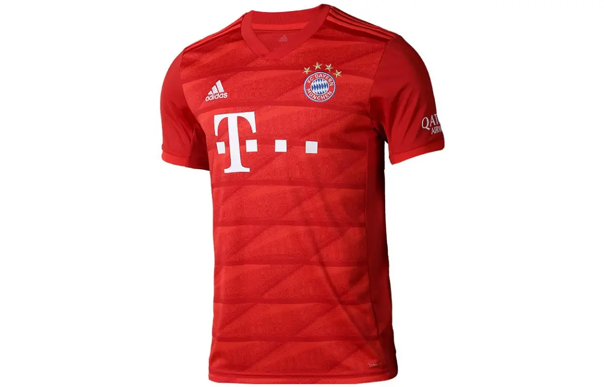 Adidas Bayern Munich Black Soccer Jersey Fan Edition Men's Red