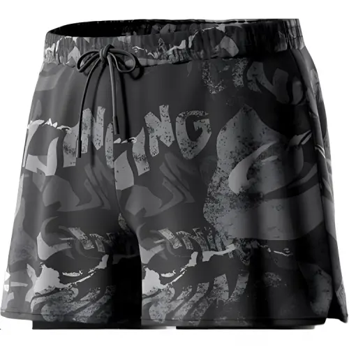 Li Ning Swimming Shorts Men's Camouflage Black