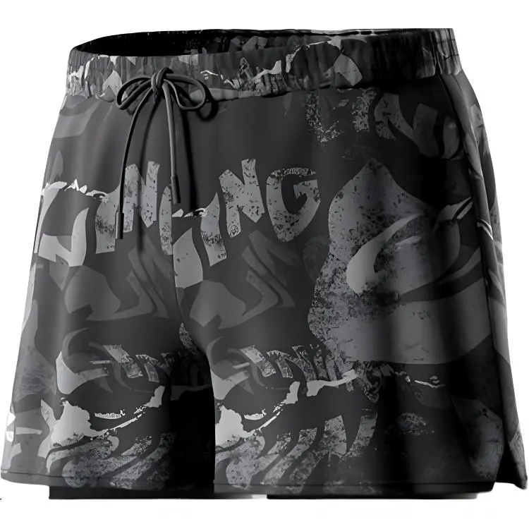 Li Ning Swimming Shorts Men's Camouflage Black