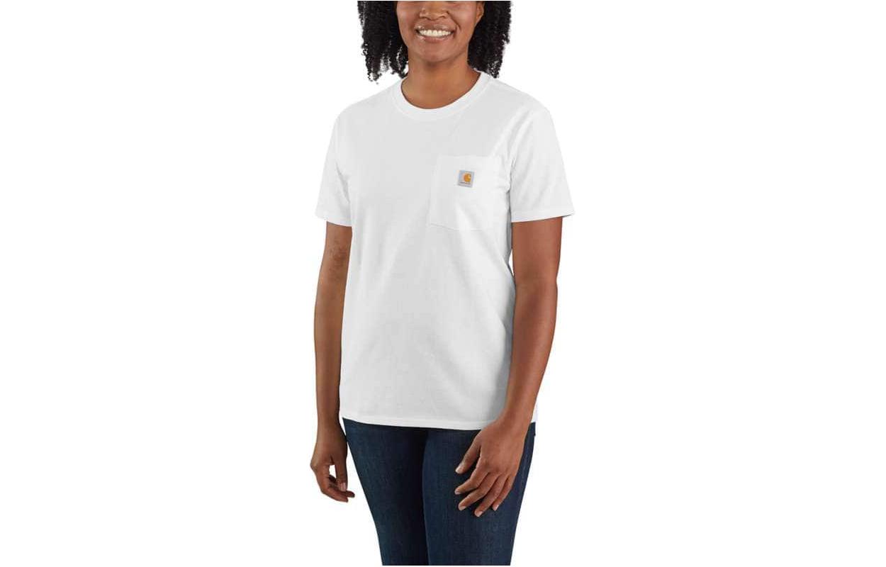 Женская футболка Carhartt 103067 Pocket T-Shirt (серая)