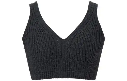 UNIQLO Tank Tops Women's Dark Gray Moderate Racerback