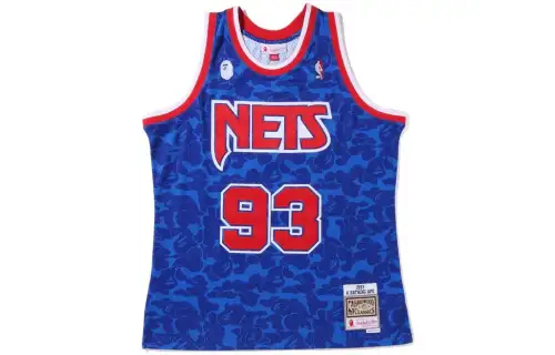 Bape X Mitchell & Ness New Jersey Nets Jersey