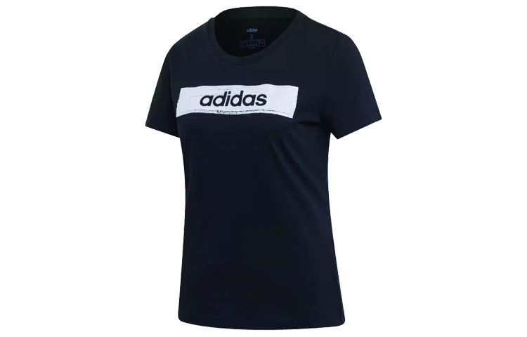 Женская футболка adidas (черная)