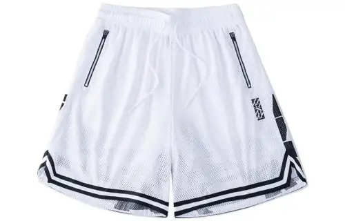 ANTA Basketball Collection Basketball Shorts Men's White Moderate Straight Fit Pants