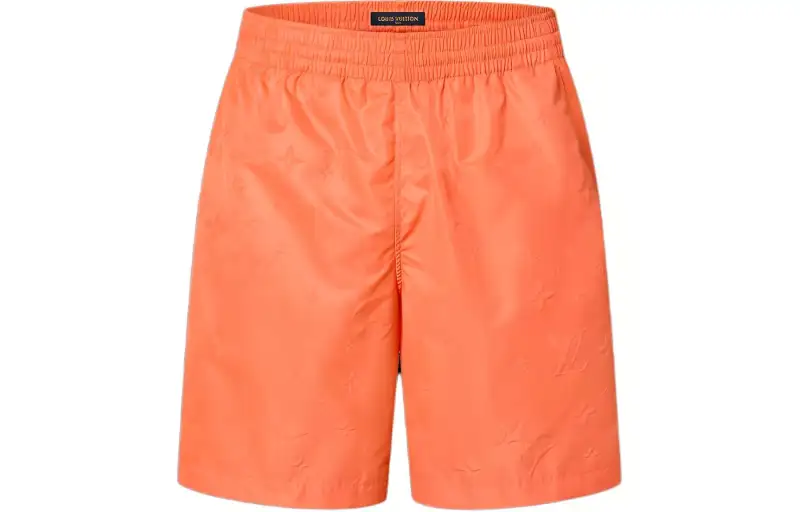 LOUIS VUITTON Monogram Nylon Swim Board Shorts Casual Shorts Men's Orange