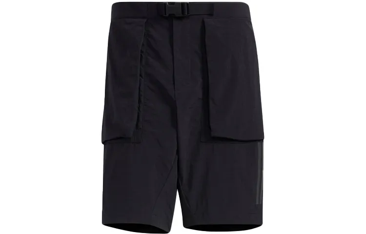 Adidas Sports Shorts Men's Black Moderate Straight Fit Pants