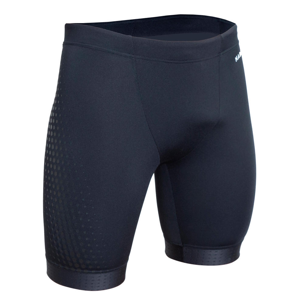 DECATHLON Fiti Black Hexagon Swimming Shorts Men's Black