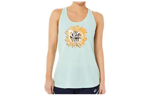 Asics Run Around The Sun Racerback Tank Top Women's Green