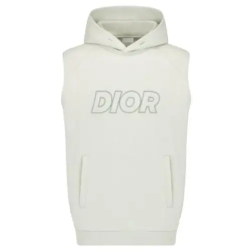 DIOR Sweatshirts Men's Green Hooded Moderate Regular