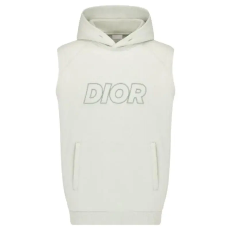 DIOR Sweatshirts Men's Green Hooded Moderate Regular