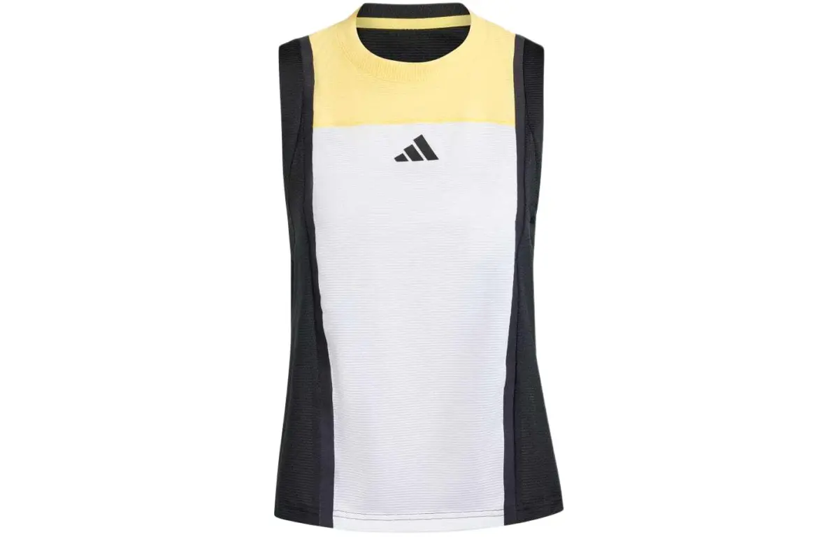 Adidas Tank Tops Women's White Crew Neck Moderate Other