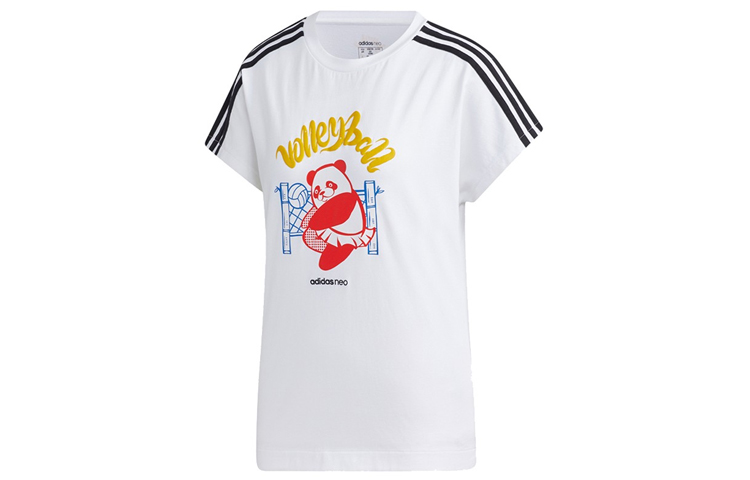 Женская футболка adidas (белая) — фото 1