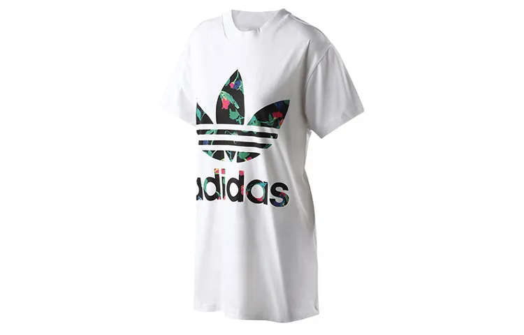 Adidas Originals Set in Sleeve T Shirt Women's White