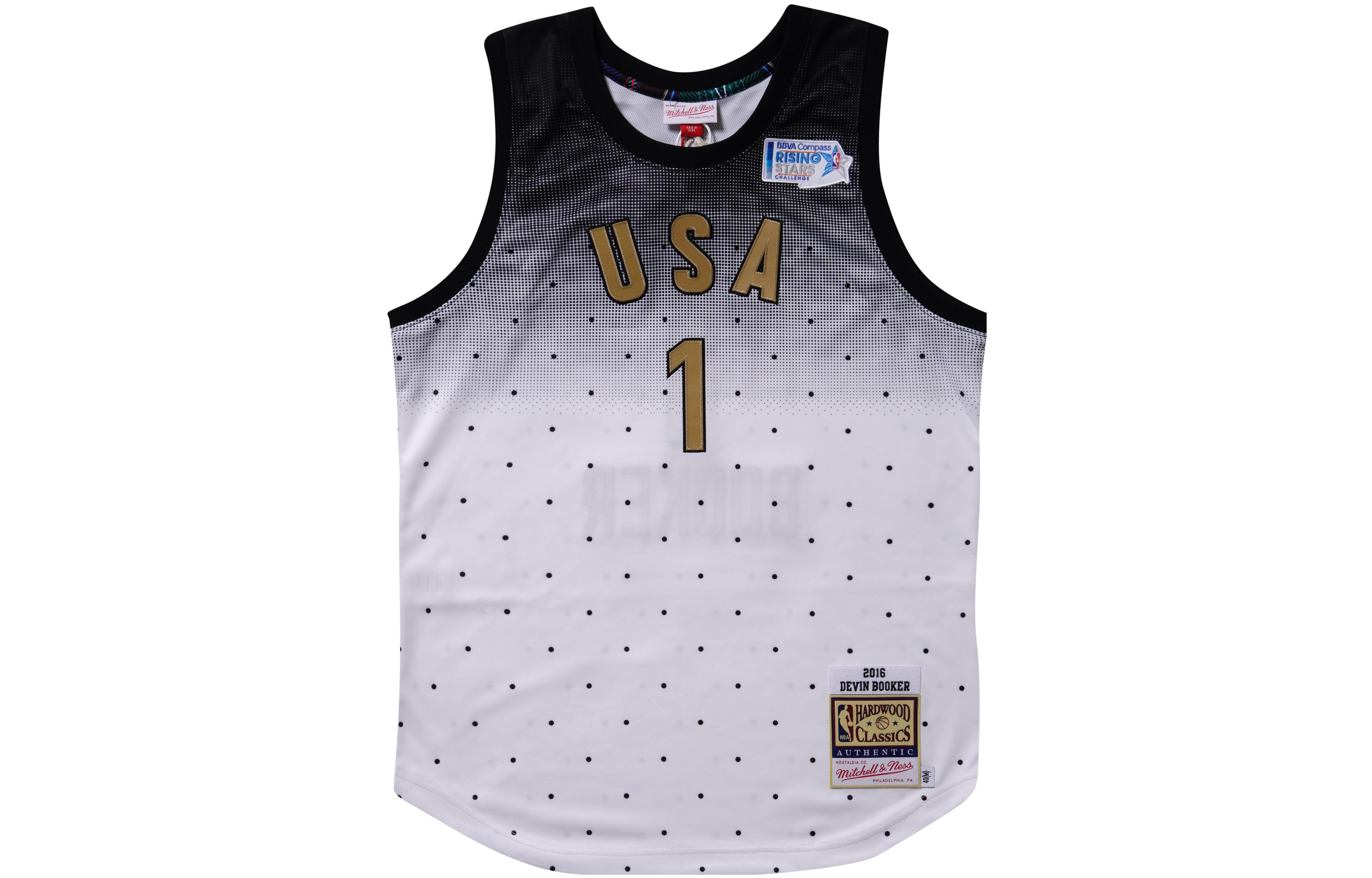 Mitchell Ness Basketball Jersey Unisex Black White