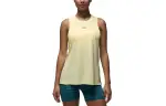 Jordan Sport Tank Tops Women's Yellow Crew Neck Moderate Straight Fit