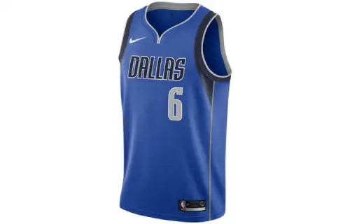 Nike NBA team alphanumeric printed basketball jersey vest SW fan version 21-22 season team limited Mavericks Porzingis No. 6 men's blue