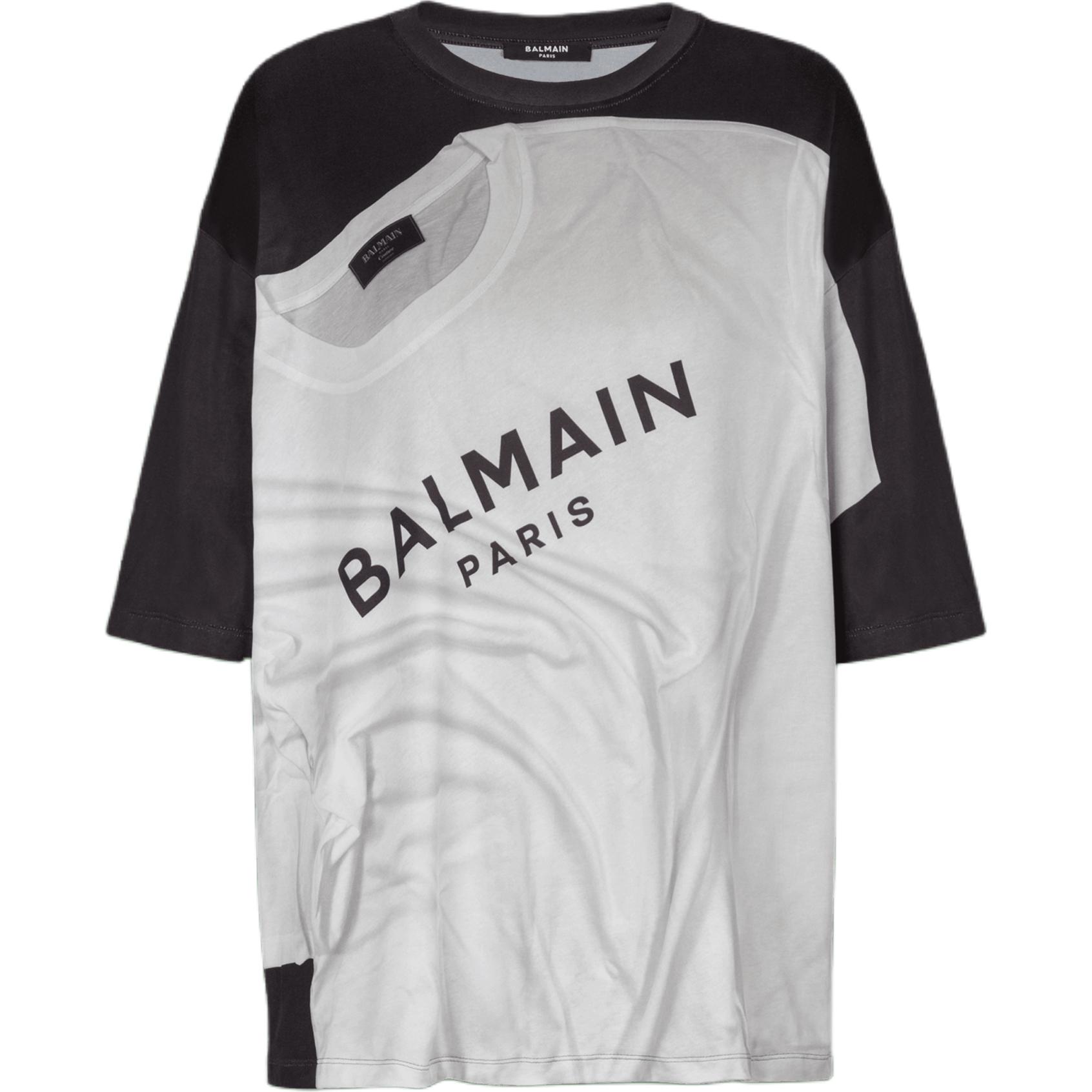 Женские футболка BALMAIN (черная)