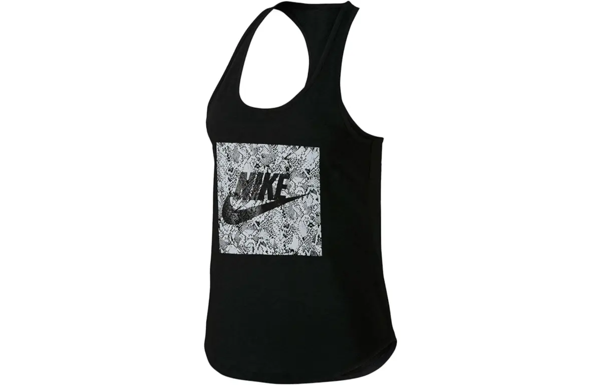 Nike Tank Tops Women's Black Straight Fit