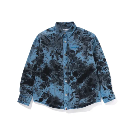A Bathing Ape tie-dye long-sleeve shirt