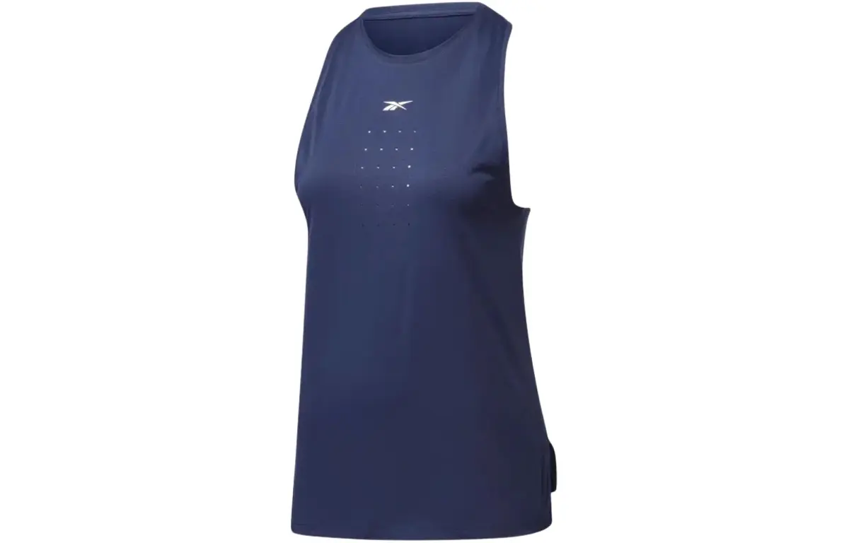 Reebok Lm Perforated Tank Top Women's Marine Blue