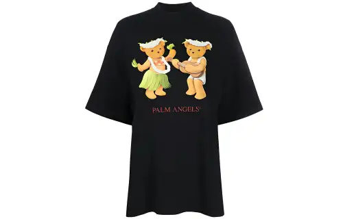 PALM ANGELS T Shirts Women's Crew Neck Moderate Straight Fit