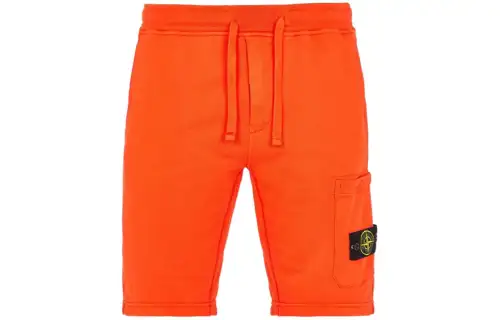 STONE ISLAND Casual Shorts Men's Orange Red