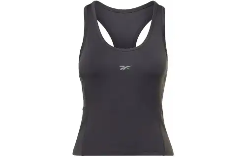 Reebok Tank Tops Women's Black Crew Neck Moderate Straight Fit