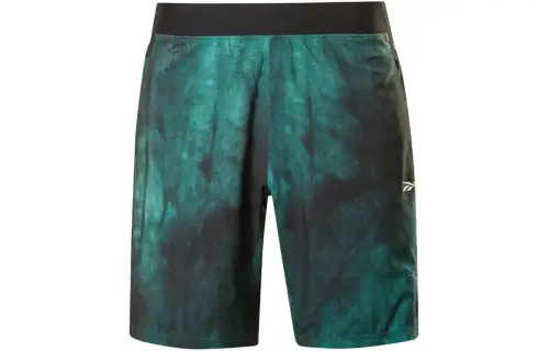 Reebok Ts Epic Aop Ltwt Short Casual Shorts Men's Midnight Pine Wood Green