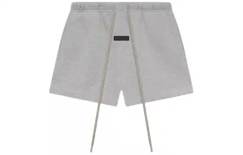 Fear of God Essentials SS24 drop2 Running Short Strappy mid-rise straight American heavyweight casual shorts men's light wheat gray/Light Heather Grey