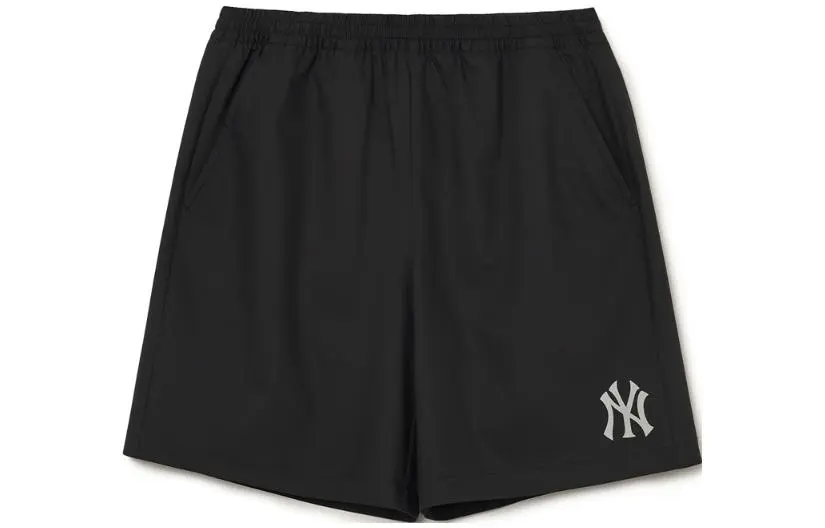 MLB New York Yankees Casual Shorts Unisex Black Moderate