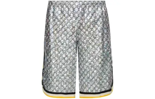 GUCCI Casual Shorts Men's Silver