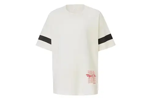 Converse T Shirts Women's White Crew Neck Moderate Straight Fit