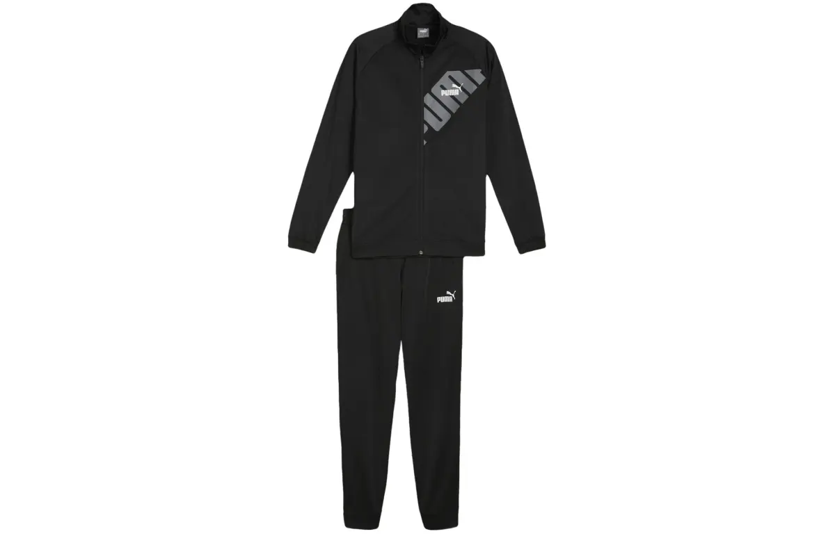 PUMA POWER POLY TRACKSUIT Casual Sportswear Men's Black