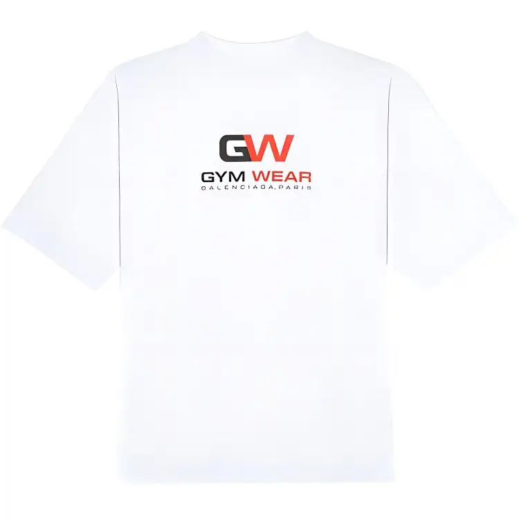 Balenciaga Gym Wear T Shirt 'White'