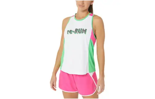 Asics New Strong Repurposed Run Singlet Tank Top Women's White
