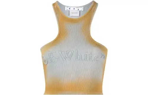 OFF WHITE Distressed effect Crop Top