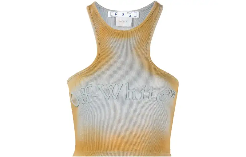OFF WHITE Distressed effect Crop Top